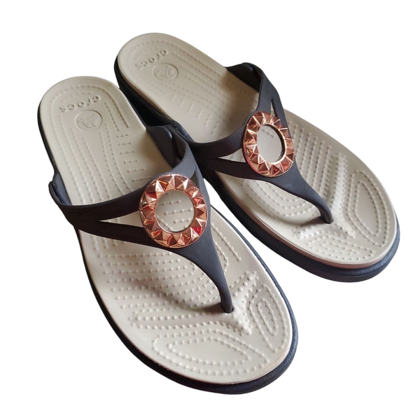 CROCS Shoes - Crocs Women's Black Sandals Size 6